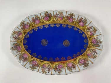 JWK Bavaria Hand-Painted Porcelain Serving Platter
