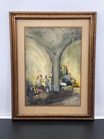 Joseph Kossonogi (Hungary, 1908-1981) Watercolor