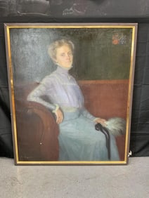 Portrait of a Seated Woman by PAUL TUROFF (German 1873-1942)