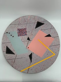 Greg Daly Abstract Geometric Ceramic Wall Plate