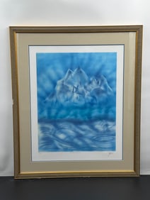 “The Blue Iceberg?? by Jerry Garcia (American, 1942-1995) Lithograph
