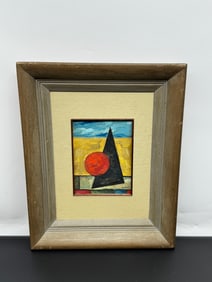 Abstract Landscape by David Burliuk ( Ukraine, 1882-1967) Oil on Board