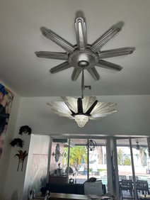 Palatial 1930s French Art Deco Mirror by Degue