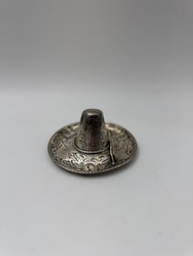 Vintage Maciel Sterling Silver Sombrero Jewelry Tray