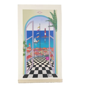 "Captain's Headquarter" by Fanch Ledan (France, b.1949) Serigraph