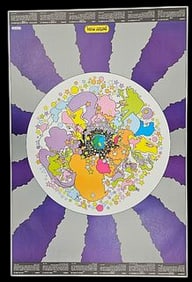 "Instant Nutrament No.3" by Peter Max (German/American, b.1937) Original split fountain technique