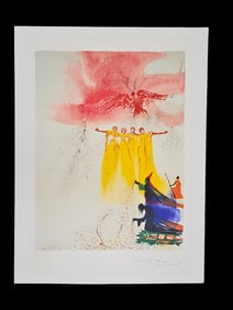 "Les Fees (Fairies)" by Salvador Dalí (Spain, 1904-1989) Color lithograph