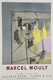 Affiche d'Exposition (Exhibition Poster) by Marcel Mouly (French, 1918-2008) Color lithograph on