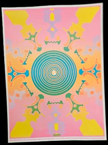 "East Hampton Gallery Poster" by Peter Max (German/American, b.1937) Original split fountain