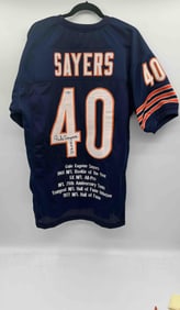 Gale Sayers Autographed Chicago Bears Jersey