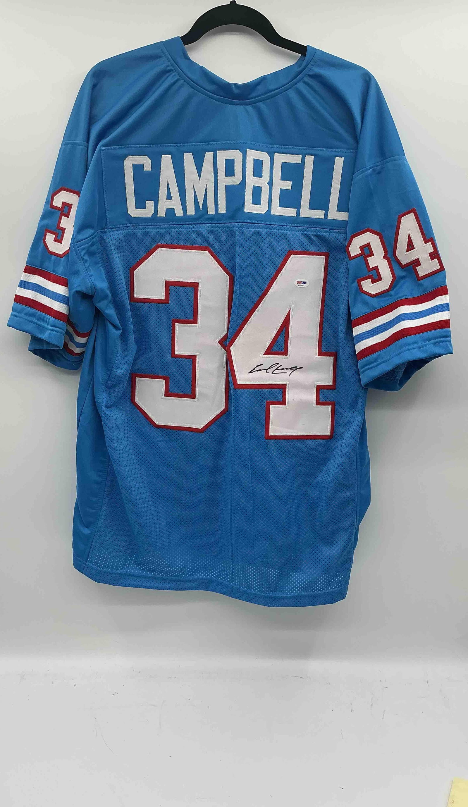 Earl Campbell Autographed Houston Oilers Jersey (1 of 6)