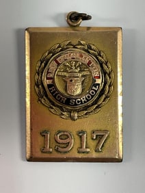 Vintage 1917 De Witt Clinton High School, Bronx NY Pendant