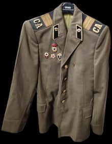 Soviet Military Uniform Jacket with Badges