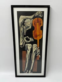 "El Violinista" Oswaldo Guayasamín(Ecuador, 1919-1999) Lithograph