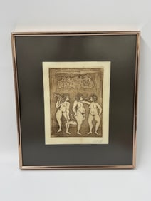 Carlos Viver (Ecuador,b.1948)  Etching