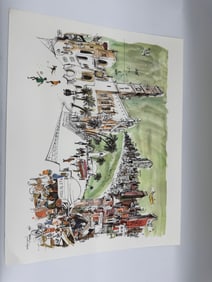 Tel Aviv Print, Signed by Papas