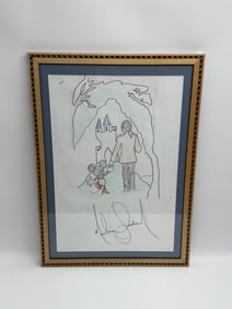 "Micky and Michael" by Michael Jackson (American, 1958-2009) Drawing