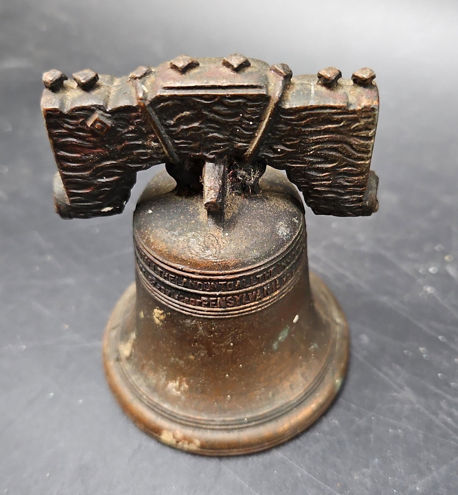 Vintage Cast Metal Liberty Bell Souvenir (1 of 5)