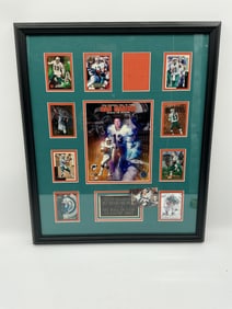 Dan Marino Framed Display with Trading Cards and Autograph with C.O.A.