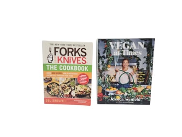 Forks Over Knives Cookbook + Vegan at Times by Jessica Seinfeld