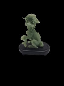 Small Jadeite Foo Dog Figurine