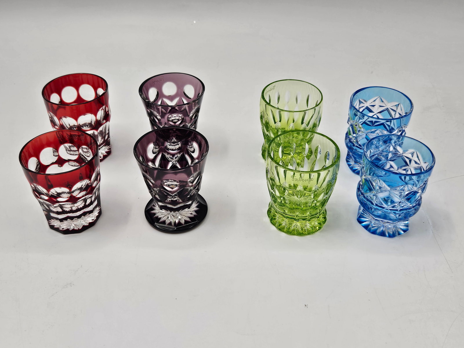 Fabergé Cut Crystal Shot Glasses, Set of 8 (1 of 4)