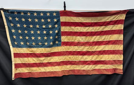 RARE 48-Star United States Flag, Circa 1912-1959 - WWII
