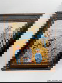 "Landscape with Figures" After Claude Monet