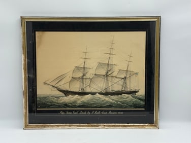 A. Clive Edwards, Ship 'Game Cock', Print
