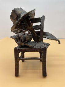 "Delattre Chair" Bronze Sculpture by Delattre