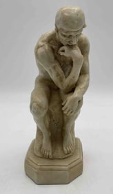 Vintage "The Thinker" Man Resin Statue