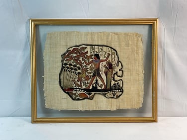 Egyptian Art Papyrus Hunting Scene