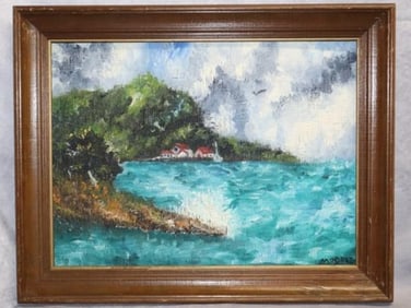 Original Oil Painting "Fish Creek" signed R. Modric