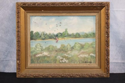 "Summer on the River" By Mary Hughes (American)