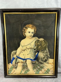 Fidelity Dog & Child Painting