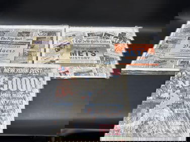 Collection of New York Sports Newspaper Reprints & Memorabilia