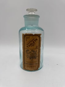 Antique Raspberry Tablets Apothecary Bottle