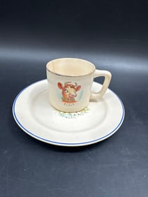 Vintage Elsie the Cow Mug and Plate Set