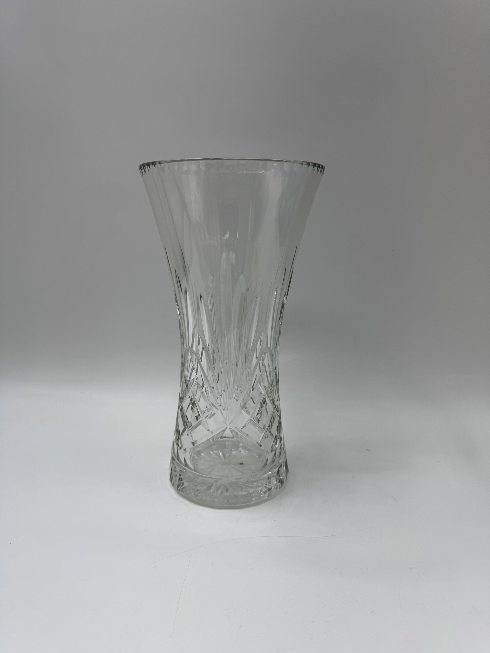 Cut Crystal Glass Vase, 12" Tall (1 of 3)