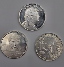 Donald Trump .999 Silver Rounds (3)