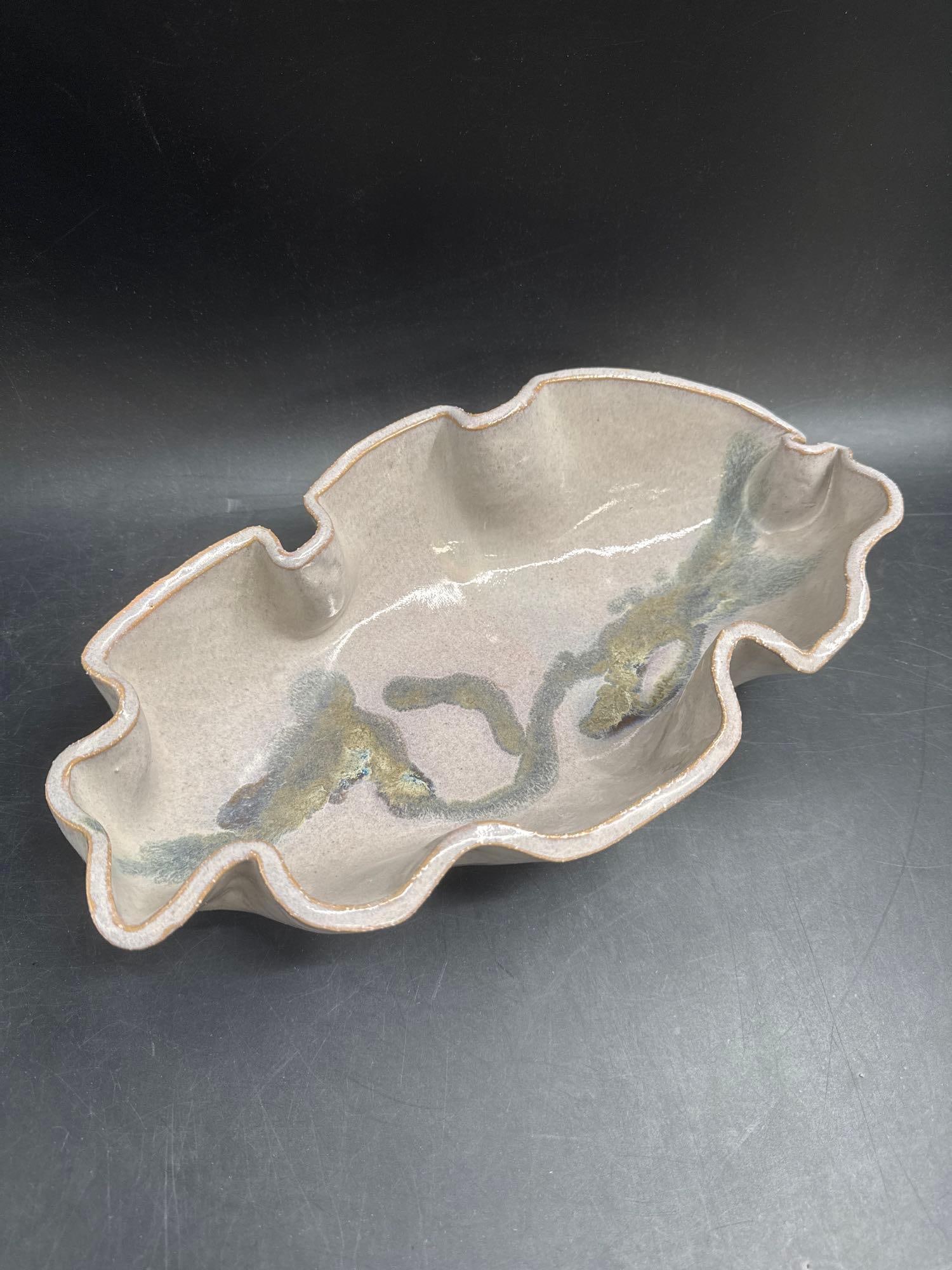 Handcrafted Studio Pottery Organic Form Bowl (1 of 3)