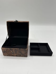 Faux Snakeskin Jewelry Display Box - cloth - Brand new