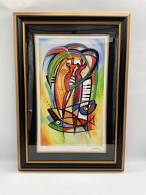 "Rhythm in the Tropics" by Alfred Gockel (German, b.1952) Seriolithograph