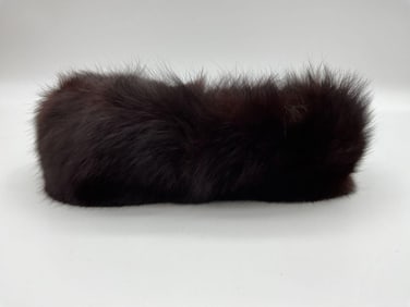 Vintage Dark Brown Mink Fur Collar or Headband