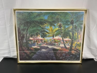Tropical Garden Terrace - Signed Douglas S. McDunnah L.E. 193/250