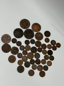 Collection of 46 Assorted Russian Coins