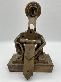 Abstract Sculpture with Industrial Parts and Bearings