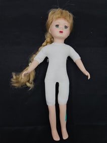 Porcelain Doll with Blonde Hair, 16 inches