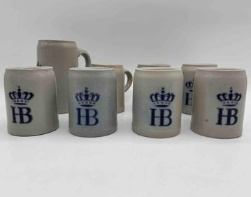 HB Hofbräuhaus München Beer Stein set