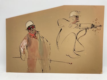 Drawing of Miners